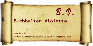 Buchhalter Violetta névjegykártya